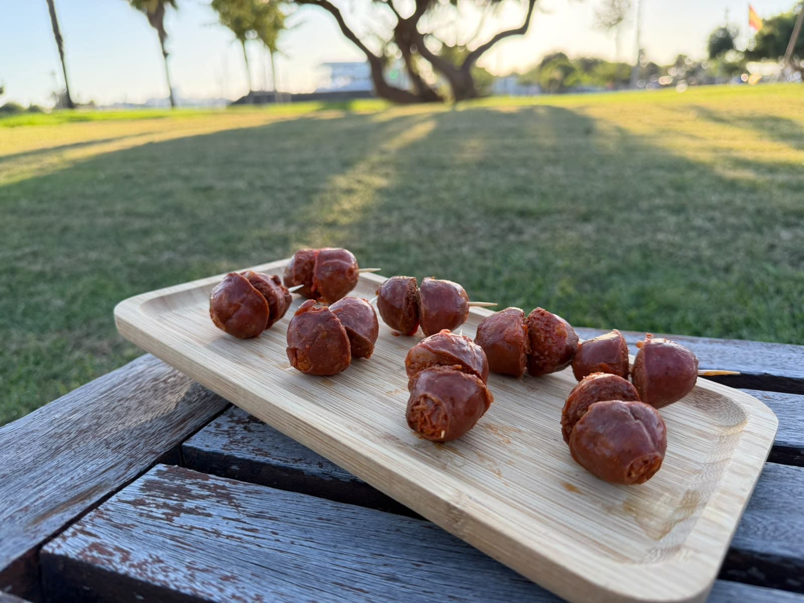 Chorizos a la sidra